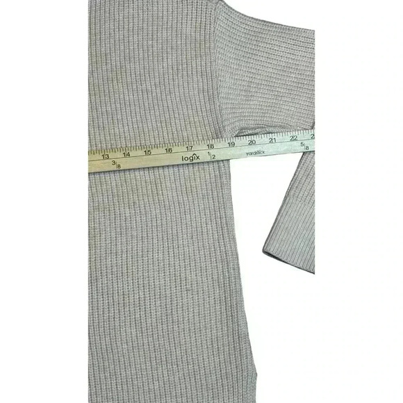 LOFT Pale Pink Boat Neck Wool Blend Sweater With Side Slits  Size Medium - Picture 7 of 9